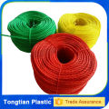 High quality Colored twisted high tenacity 3 strands pp rope